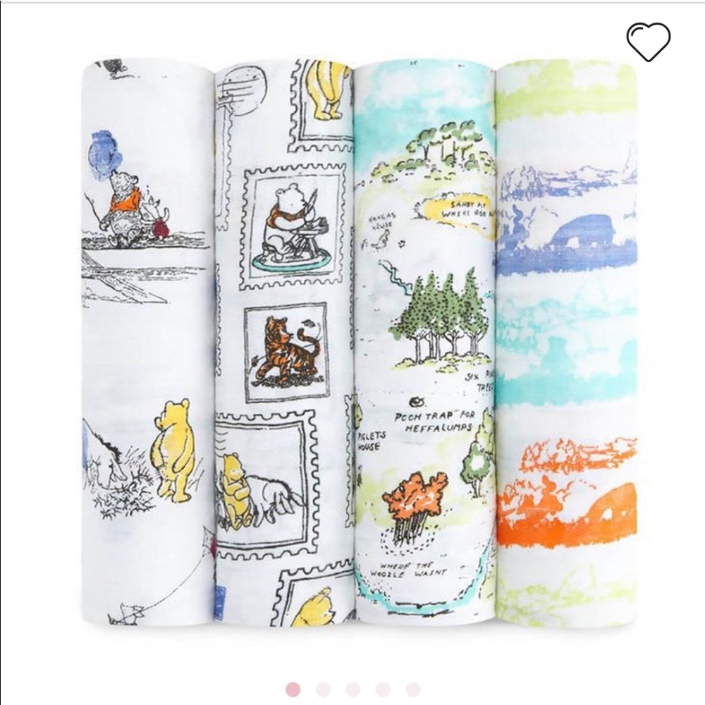 Classic Pooh swaddle blanket